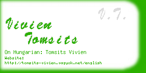 vivien tomsits business card